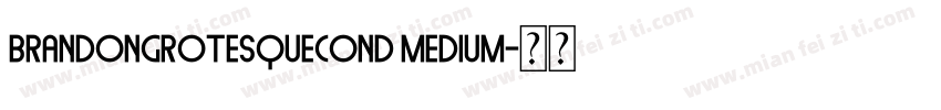 brandongrotesquecond medium字体转换